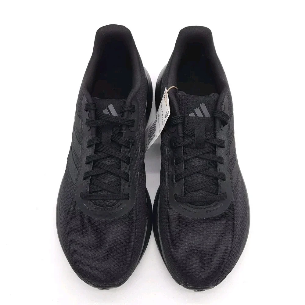 Adidas Runfalcon 3.0 (Men's 8 Wide) Cloudfoam Shoes Low Running Black Sneakers
